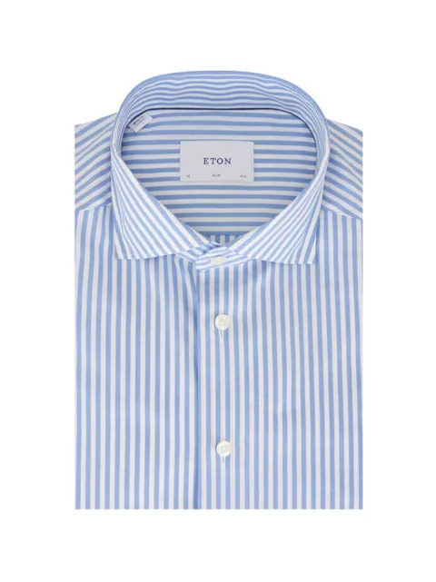 Eton striped slim-fit oxford shirt