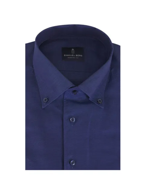 EMANUEL BERG textured button-down shirt