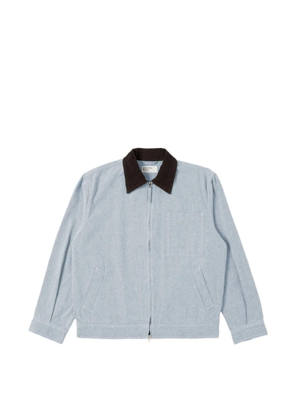Universal Works Jean zip-up bomber jacket - Blu