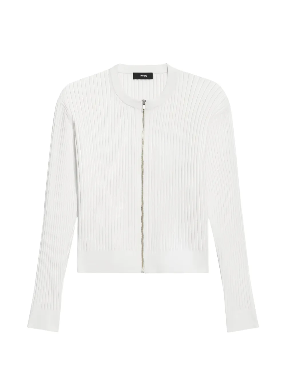 Theory pointelle ribbed cardigan - Weiß