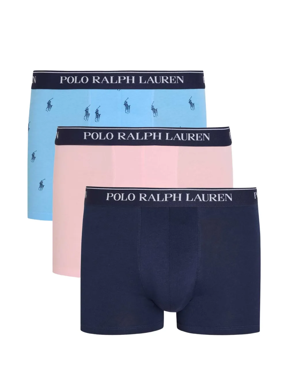 Polo Ralph Lauren logo-waistband boxers (set of three) - Blu