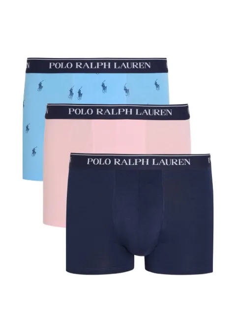 Polo Ralph Lauren set de tres bóxeres con logo en la cinturilla