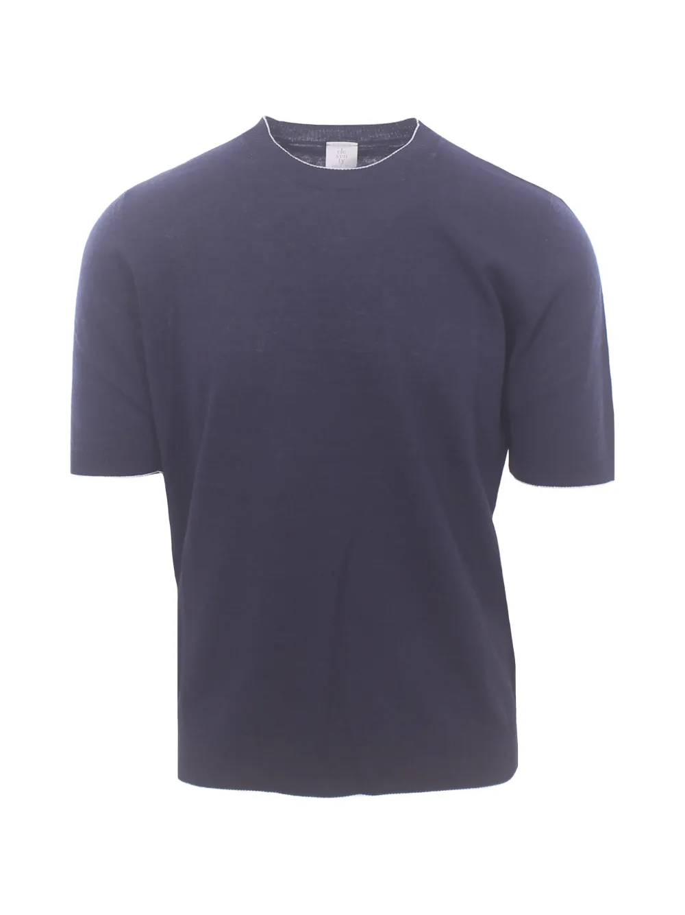 Eleventy contrast-trim T-shirt - Blu