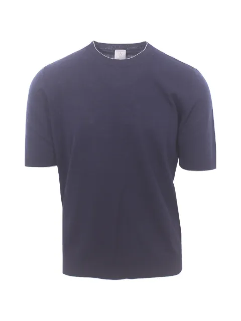 Eleventy contrast-trim T-shirt