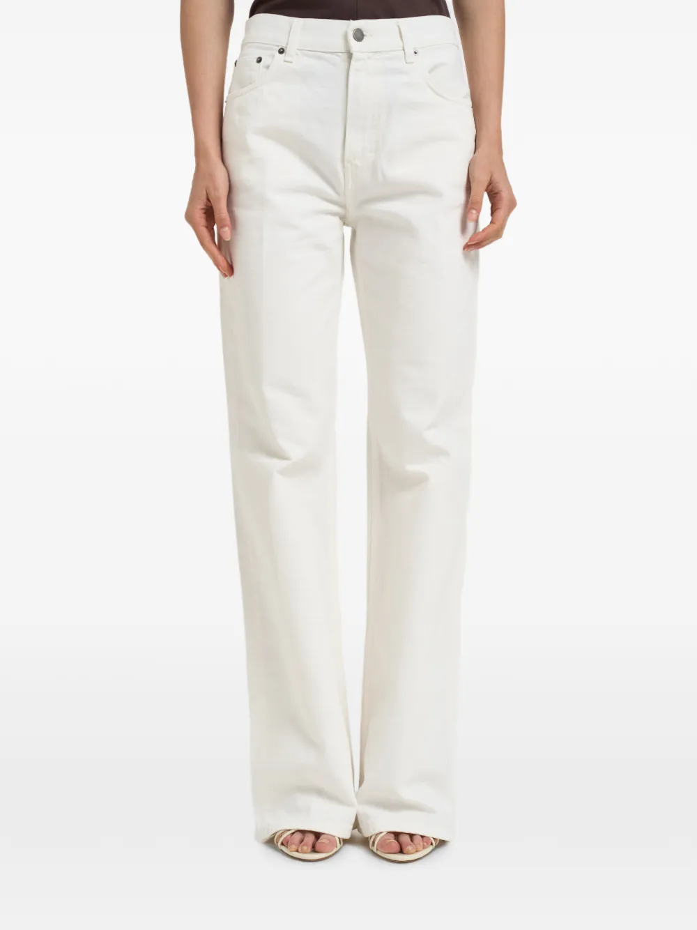 Haikure logo-patch jeans - Bianco