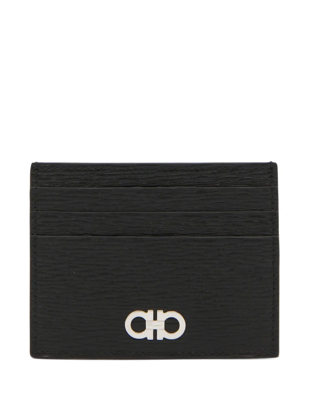 Ferragamo Gancini leather card holder - Nero