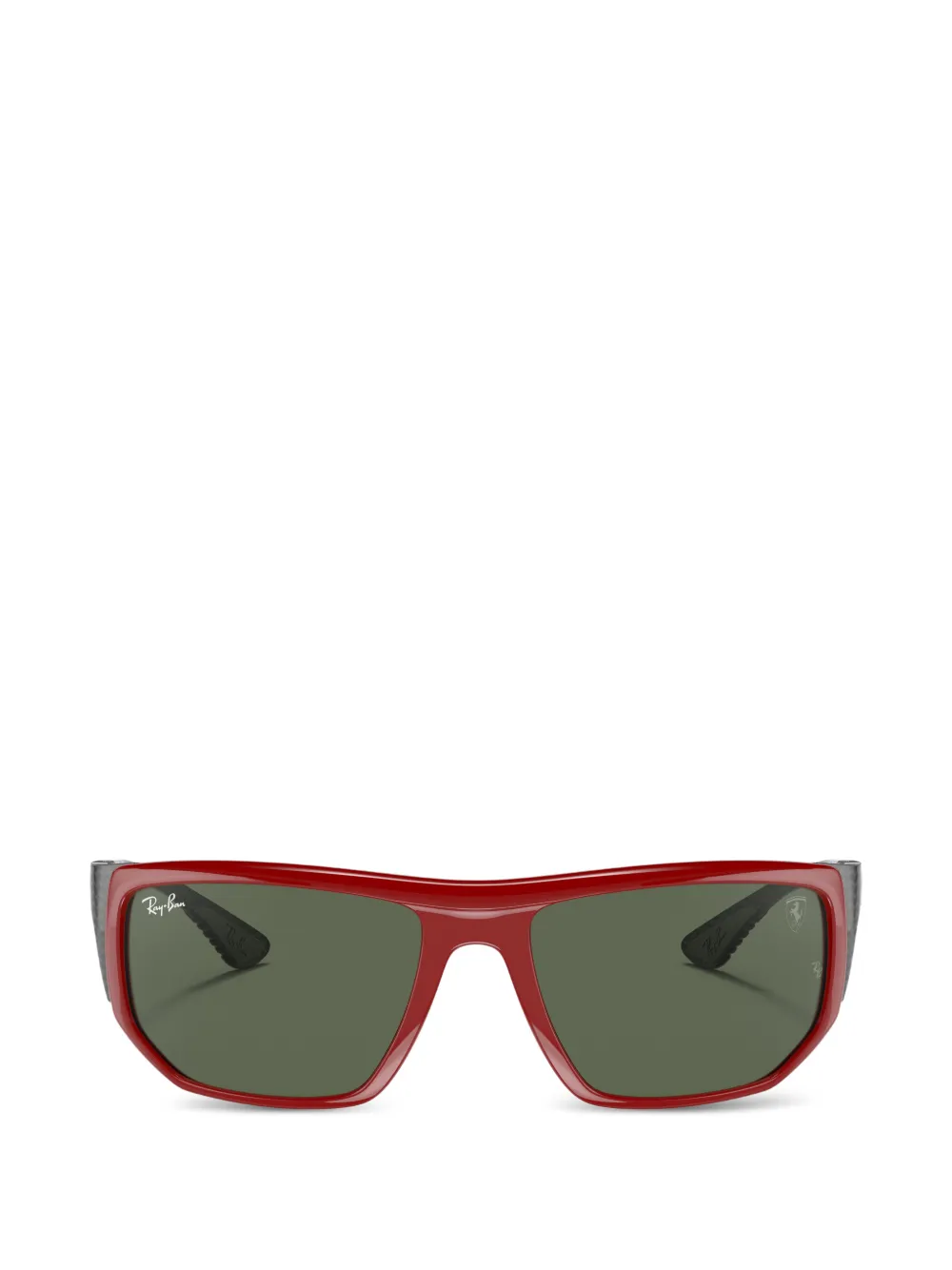 Ray-Ban x Scuderia Ferrari rectangle-frame sunglasses · 60