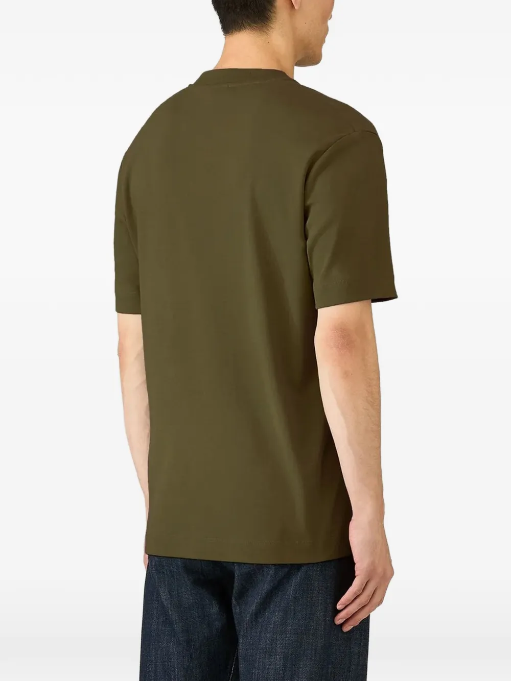 Sunspel T-shirt met ronde hals Groen