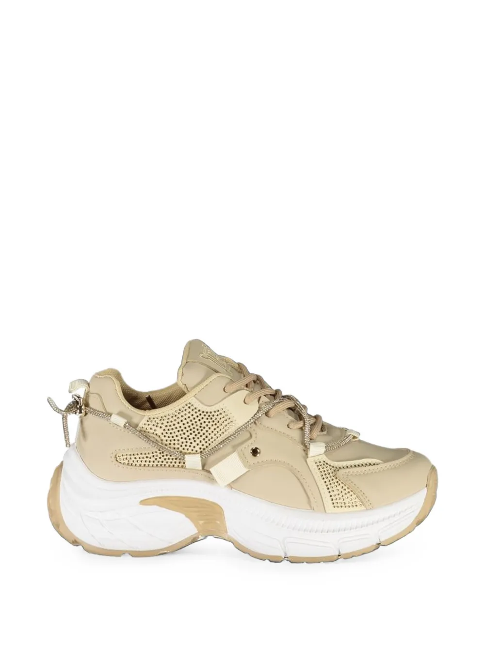 Laura Biagiotti crystal-embellished chunky-sole sneakers