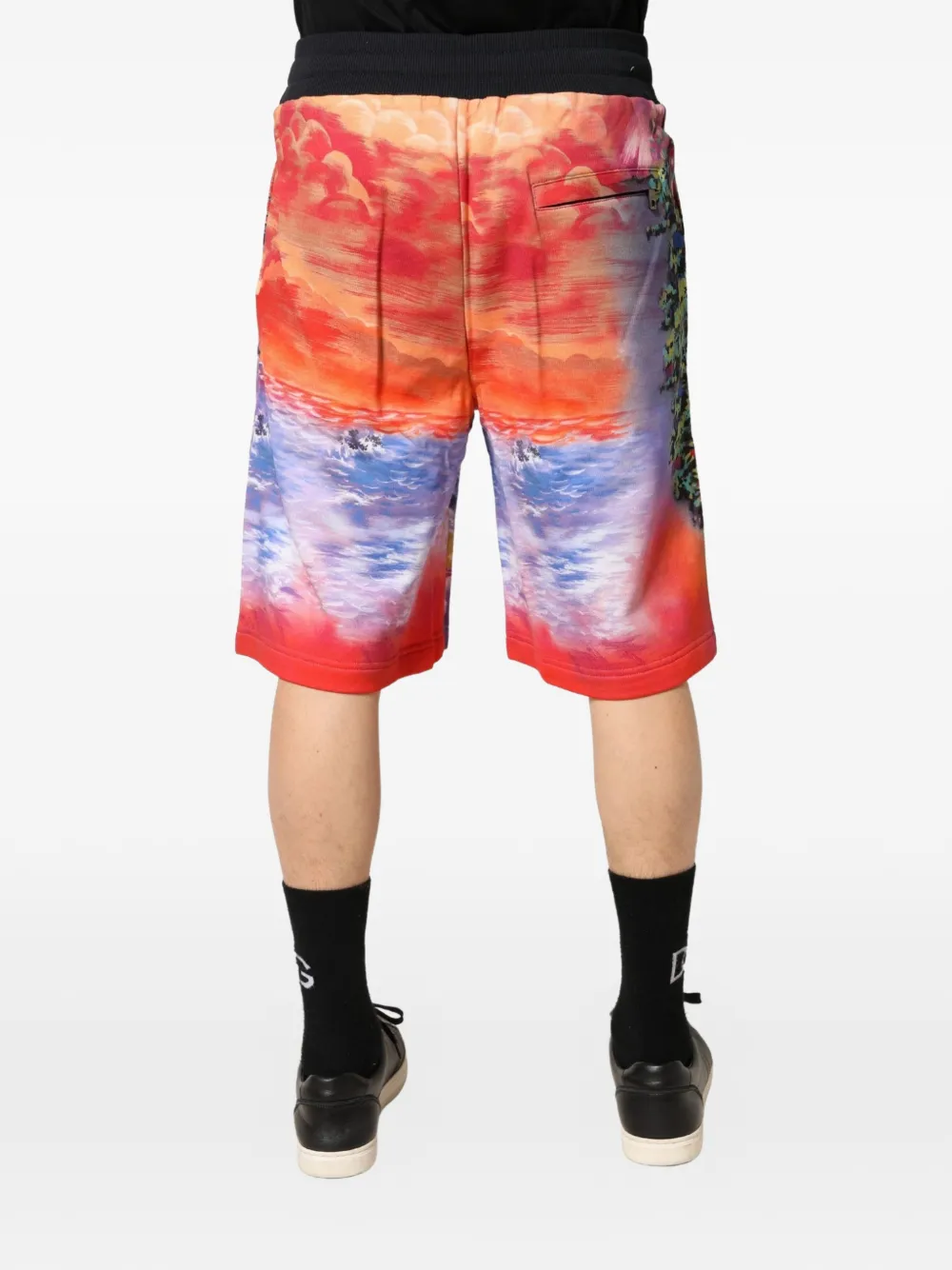 Dolce & Gabbana Bermuda shorts met print Rood