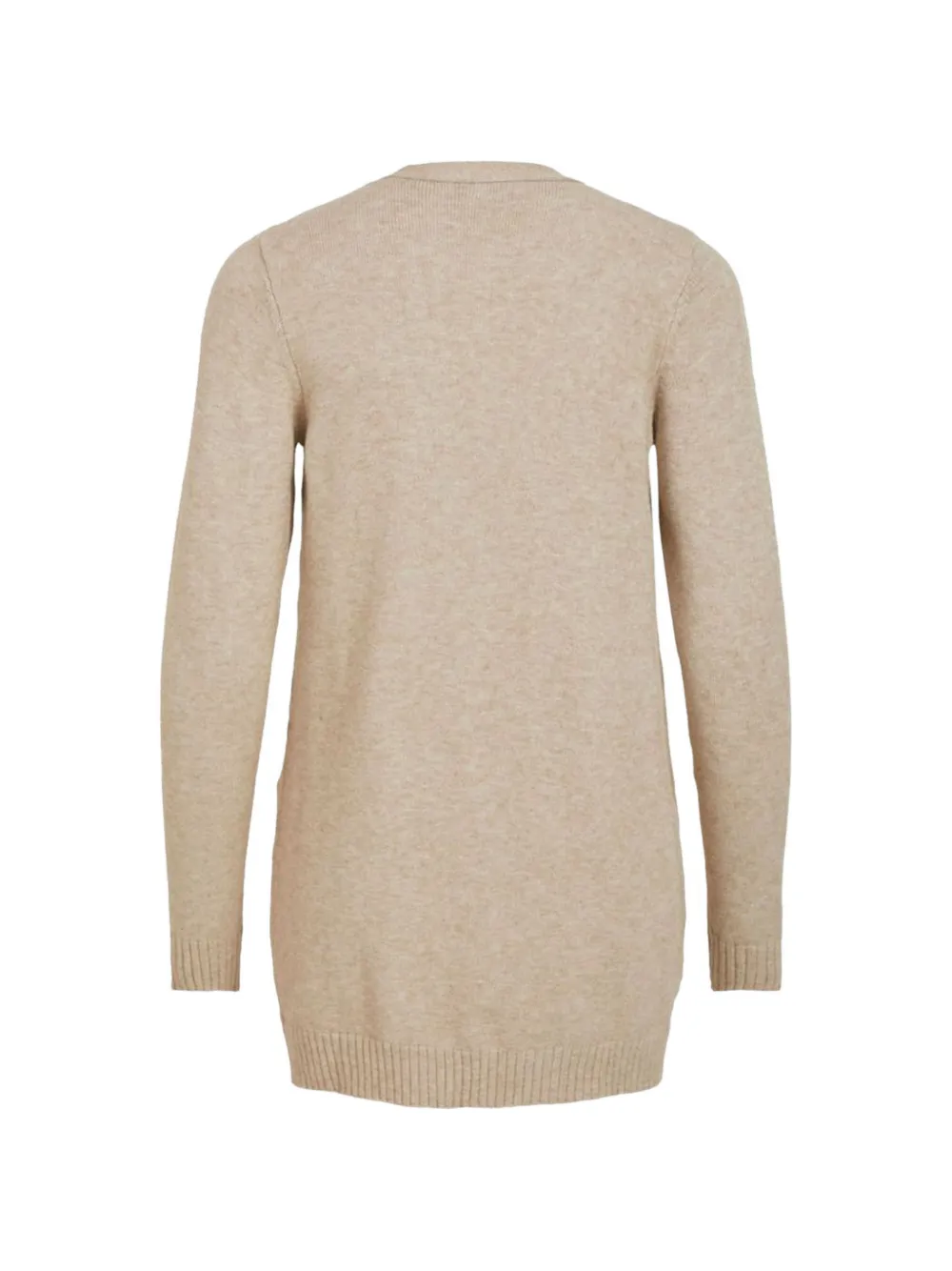 VILA Fijngebreid vest met opgestikte zak Beige