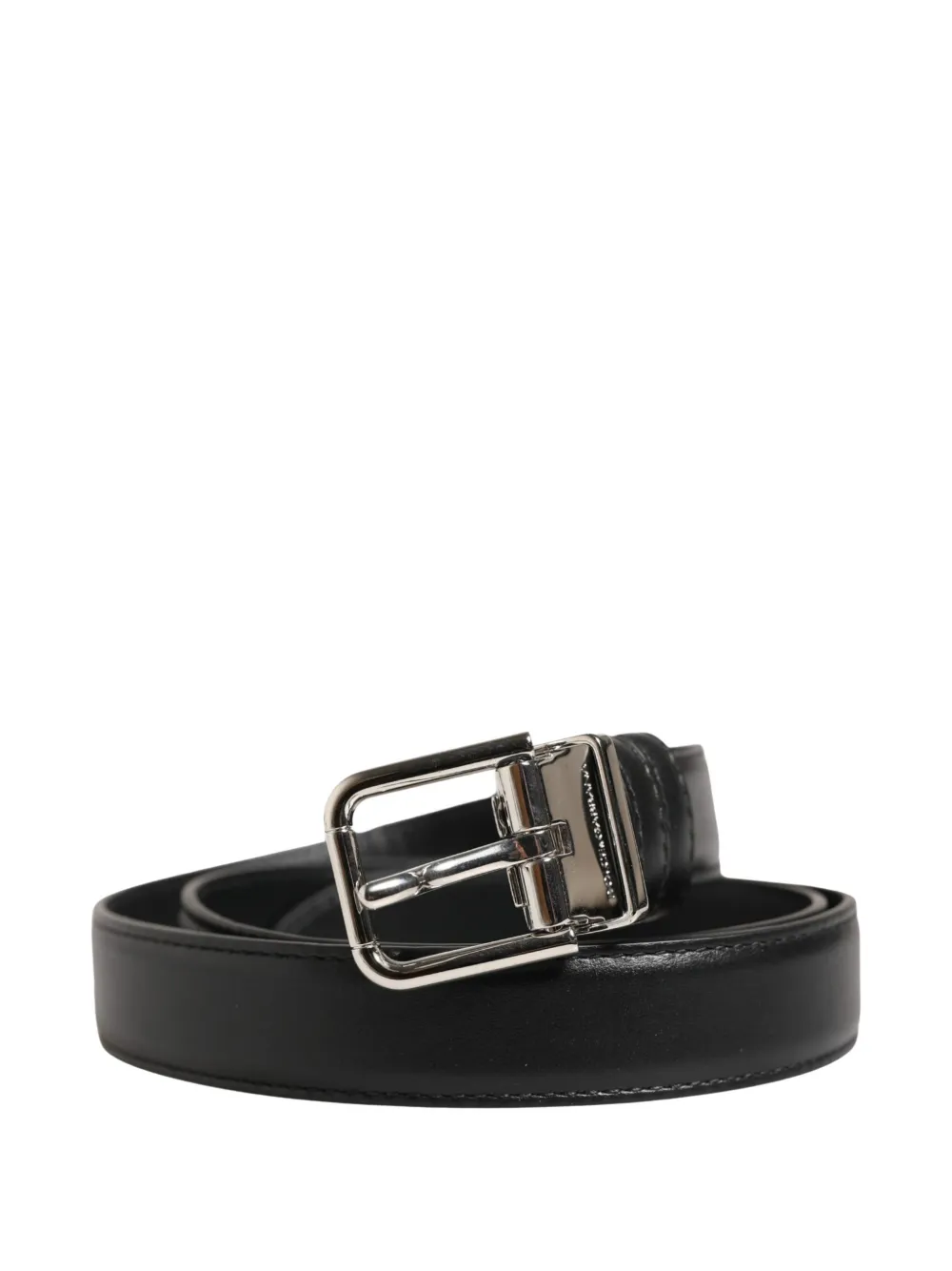 Dolce & Gabbana Cintura in pelle con fibbia - Nero