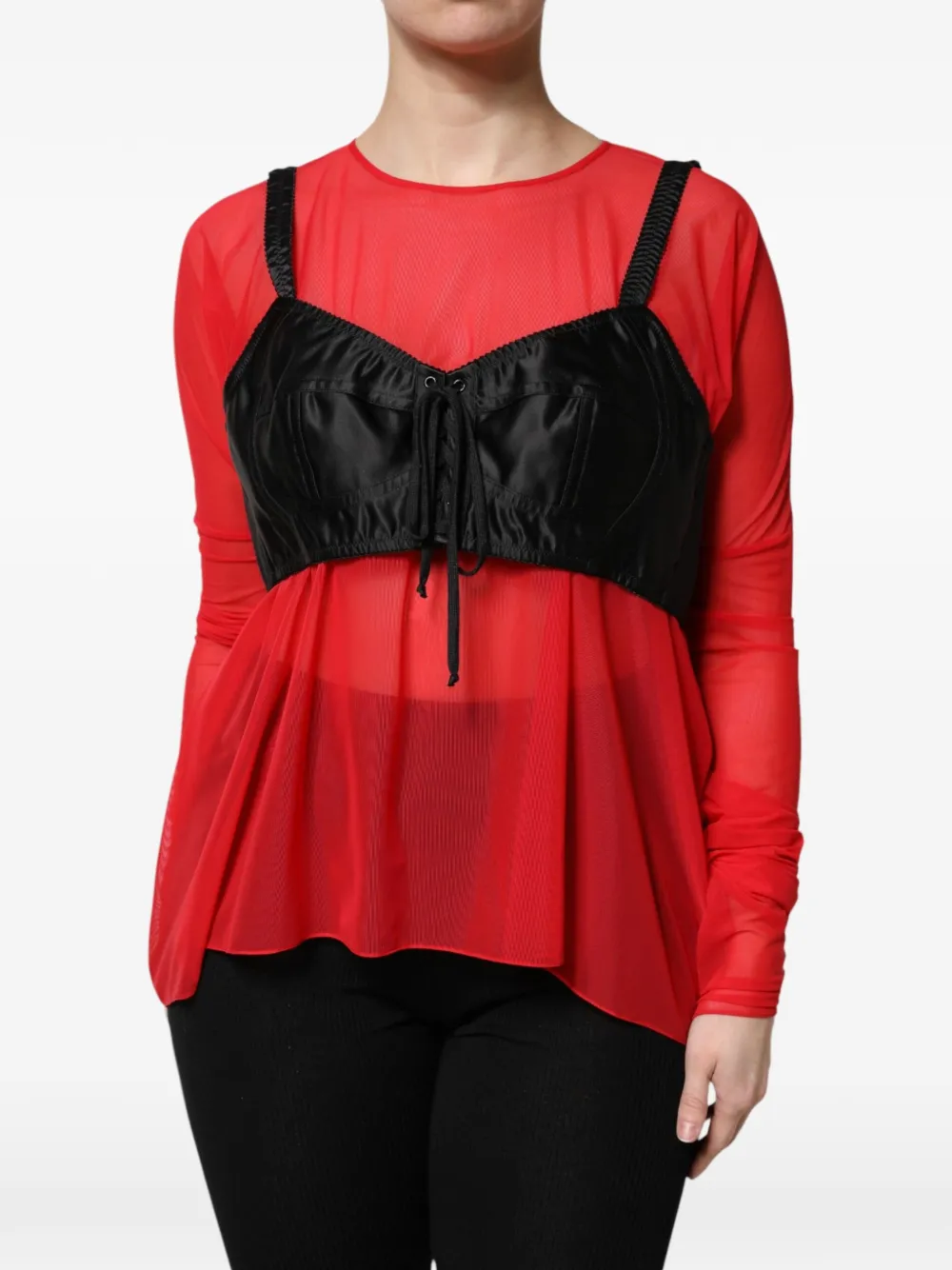 Dolce & Gabbana Top a strati - Rosso