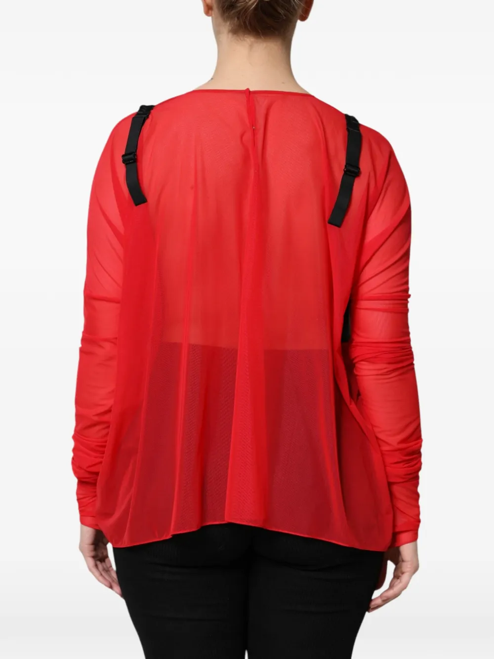 Dolce & Gabbana Gelaagde top met bustier-detail Rood