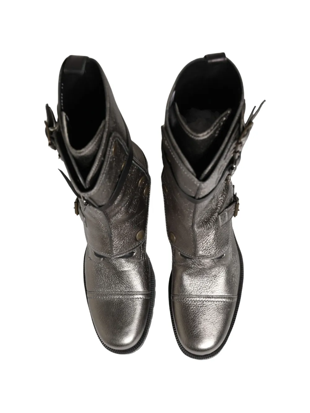 Dolce & Gabbana buckle-fastening combat boots Grijs