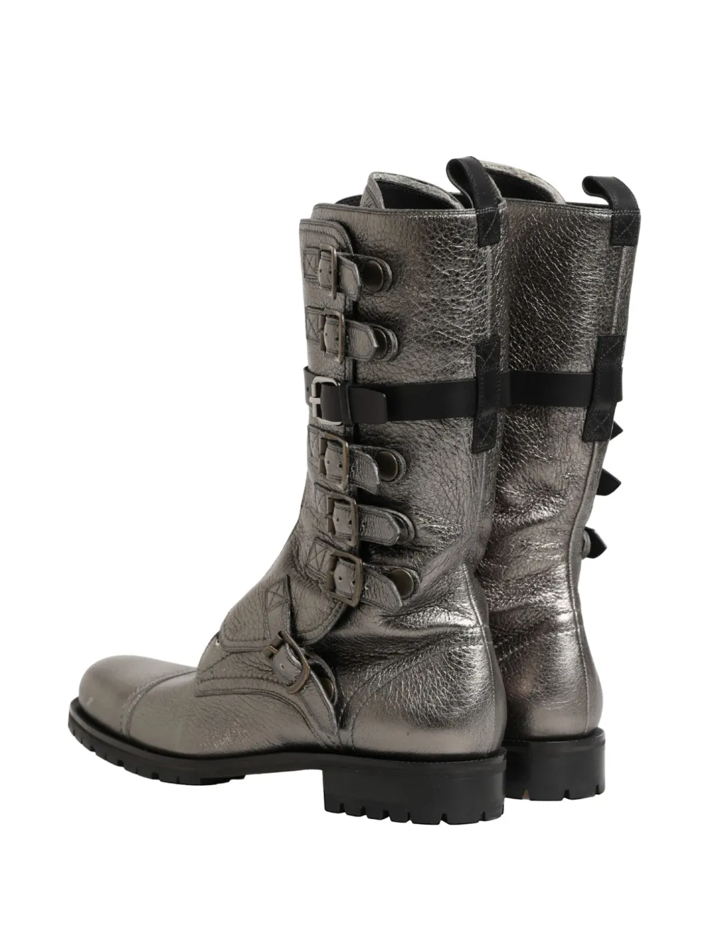 Dolce & Gabbana buckle-fastening combat boots Grijs