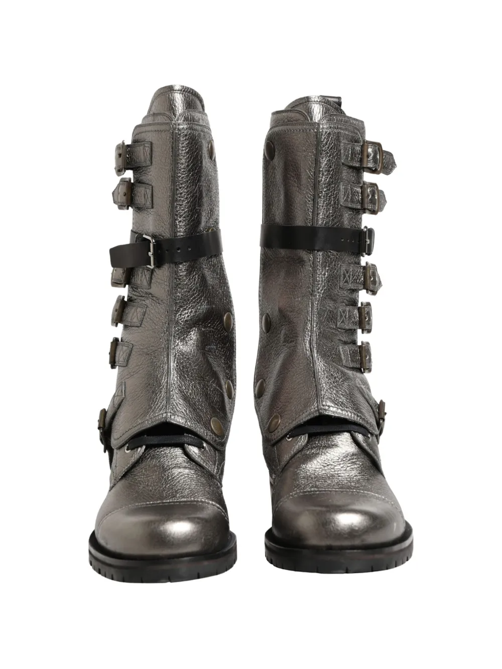 Dolce & Gabbana buckle-fastening combat boots Grijs