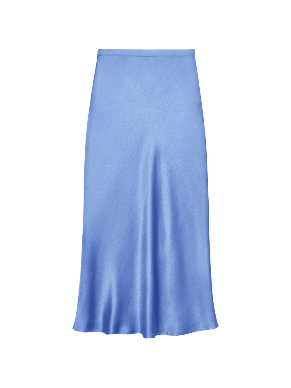 ANINE BING Bar silk skirt - storm blue