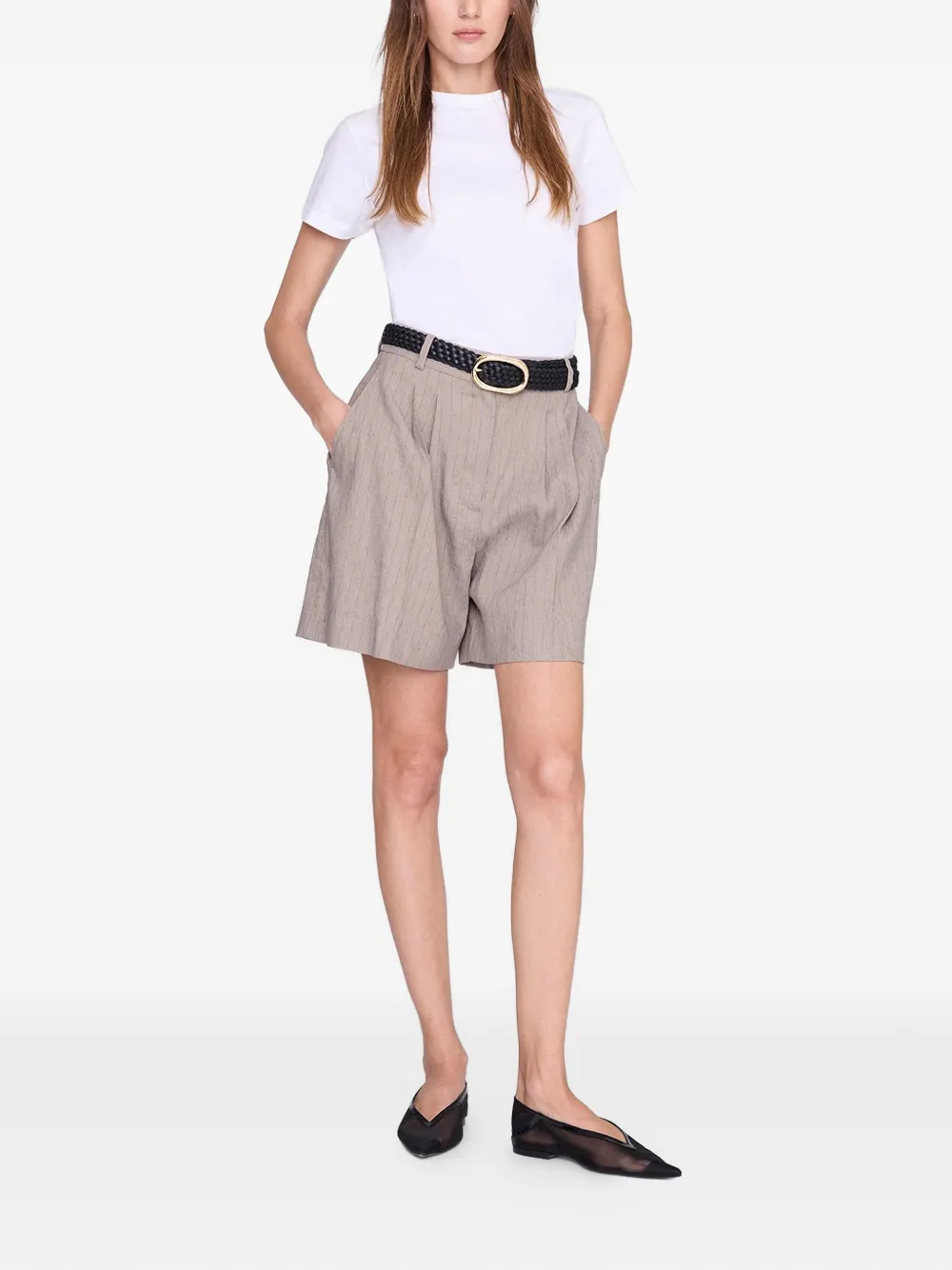 ANINE BING Brice shorts Beige