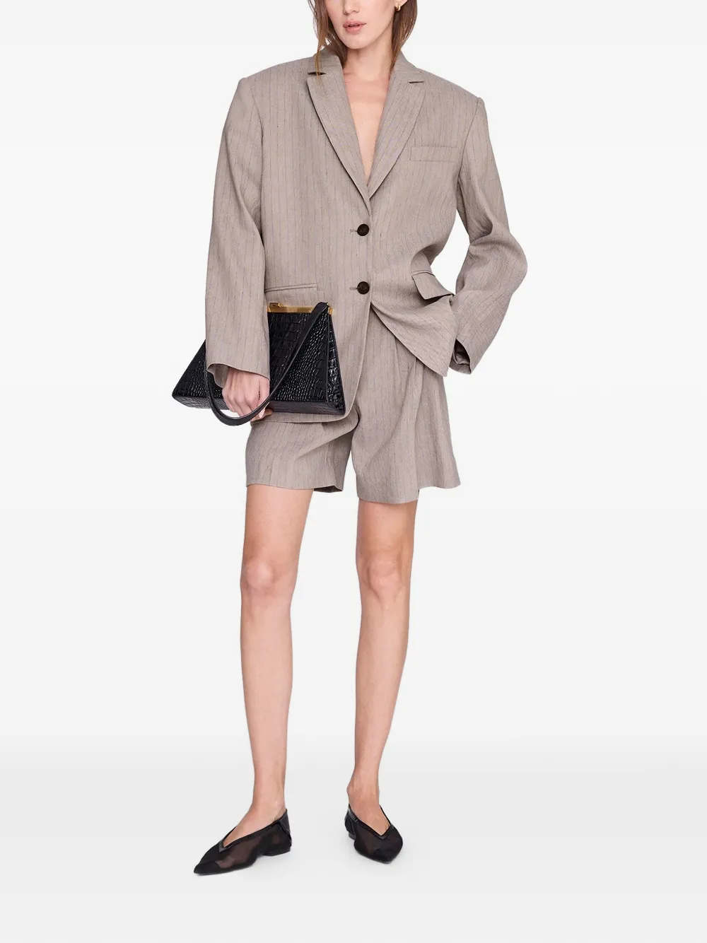ANINE BING Brice shorts Beige
