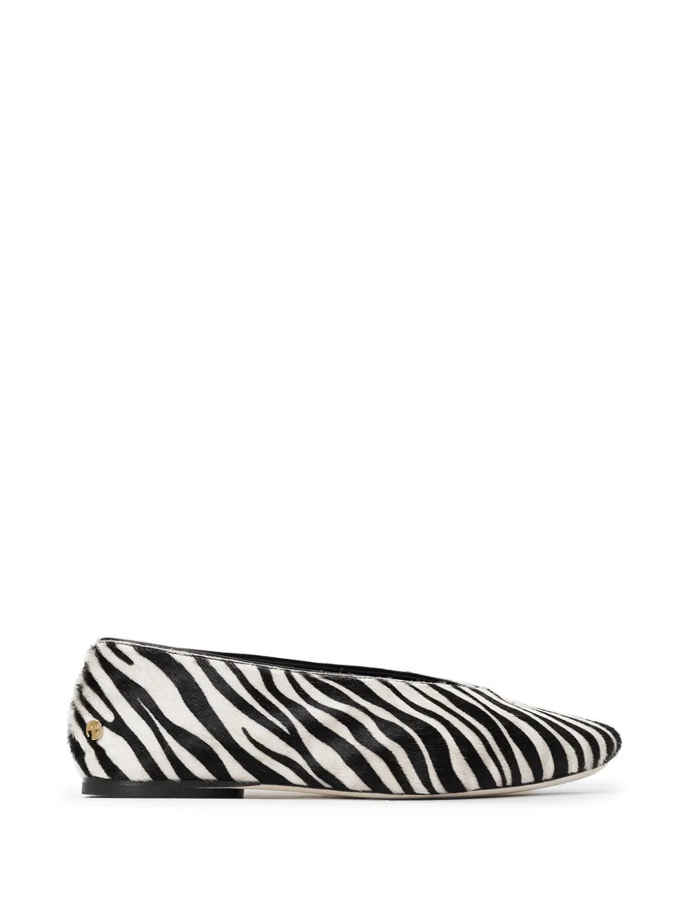 ANINE BING Ana flats calf hair zebra - Weiß