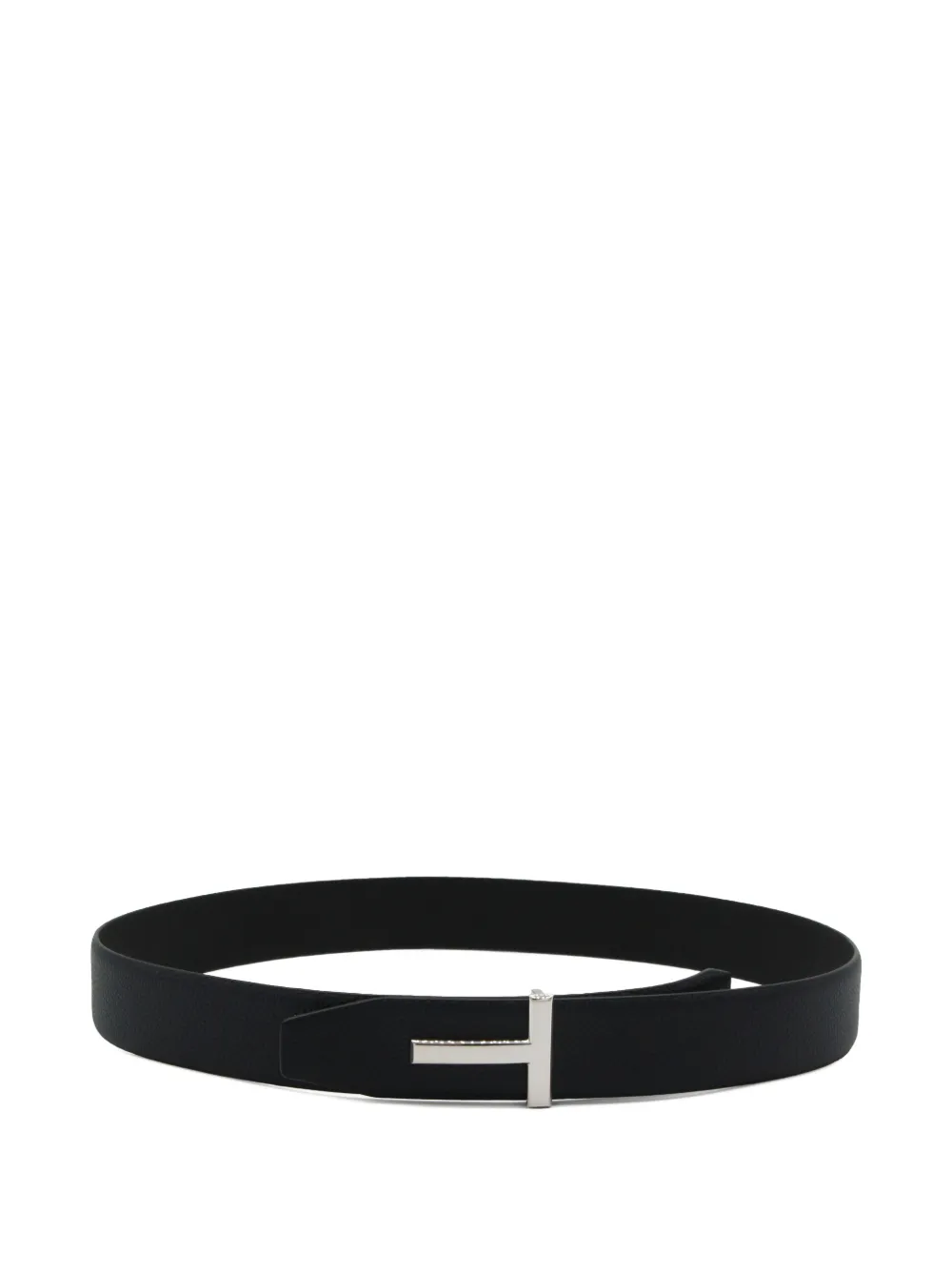 TOM FORD T-logo leather belt - Nero