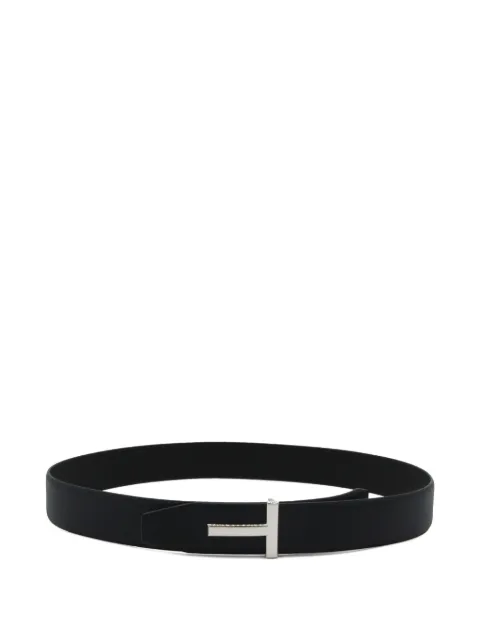 TOM FORD T-logo leather belt