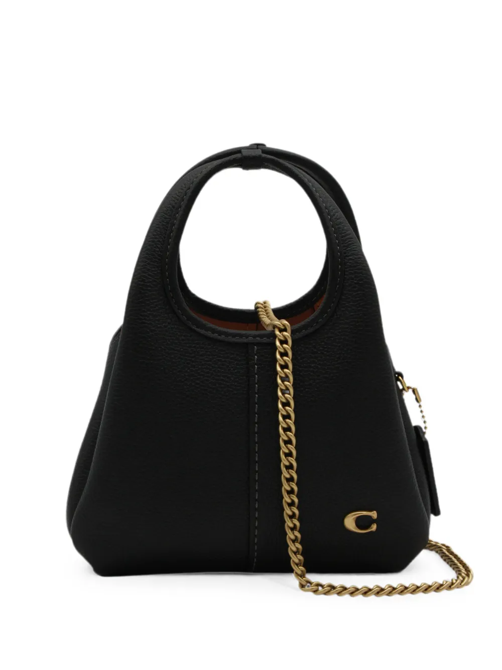 Coach grained leather shoulder bag - Nero