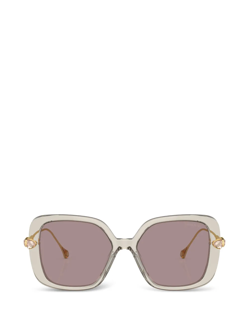Swarovski crystal-embellished square-frame sunglasses · 56