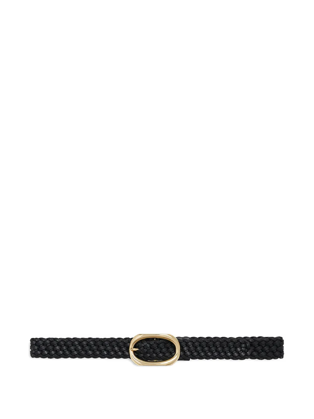 ANINE BING braided leather belt - Nero