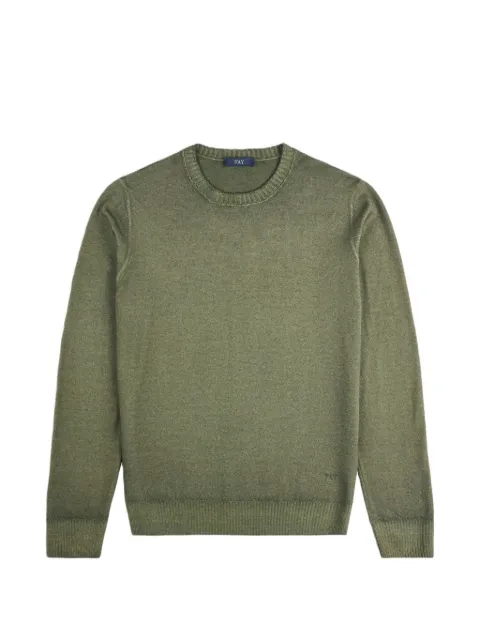 Fay embroidered-logo crew-neck sweater