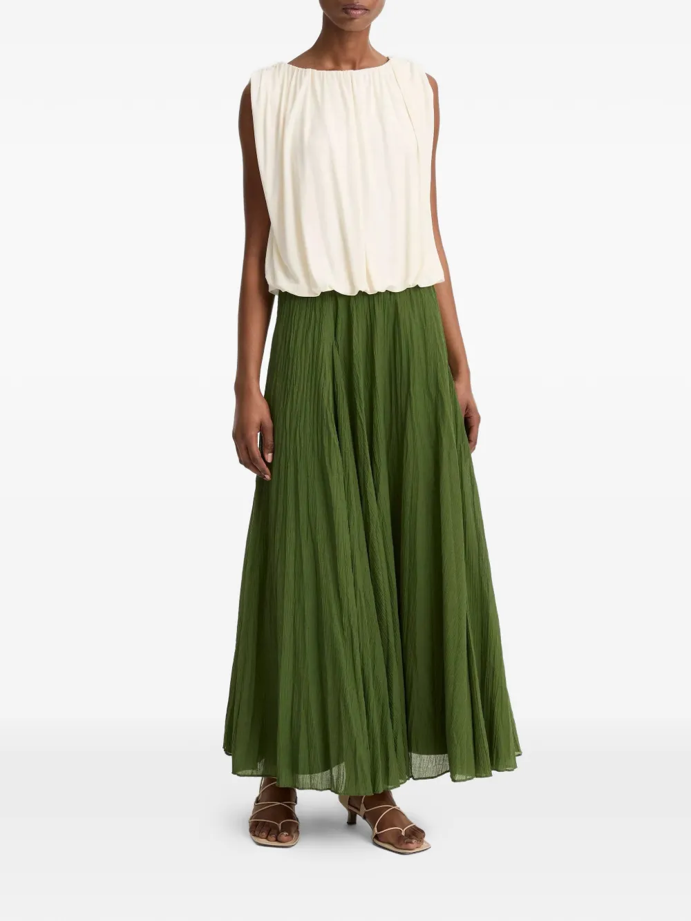 Vince Mouwloze top Beige