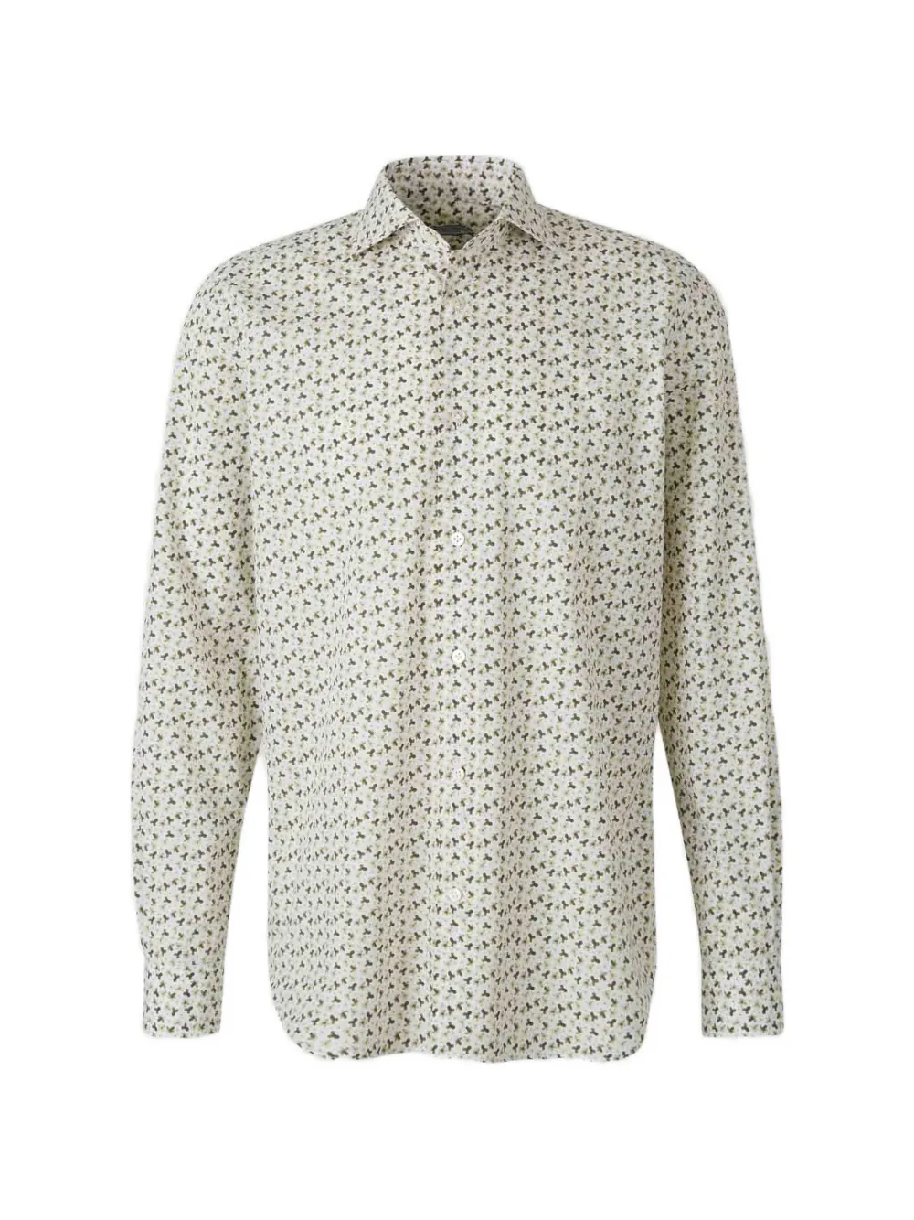 Vincenzo Di Ruggiero floral-print long-sleeve shirt - Bianco