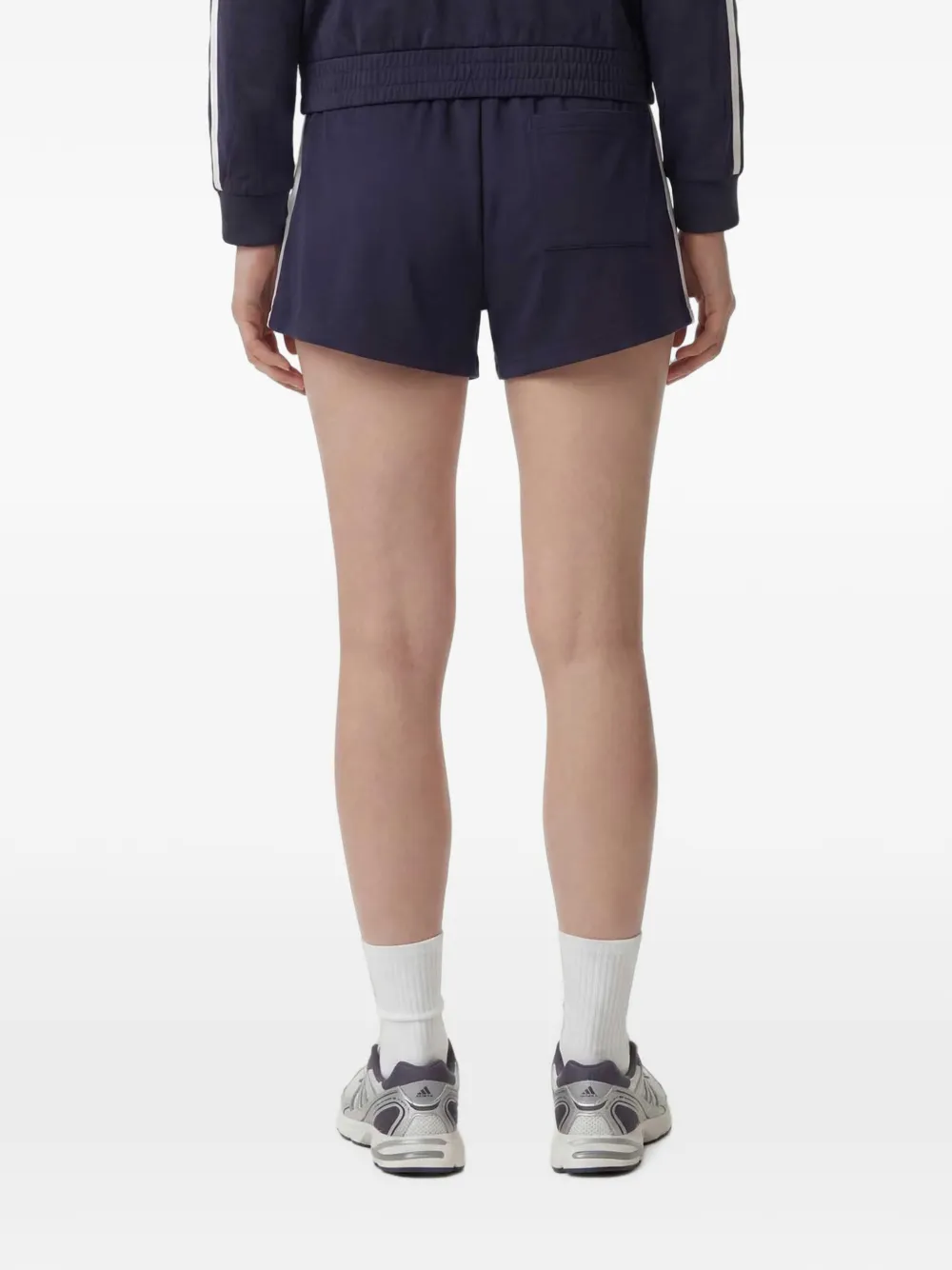 Sporty & Rich Shorts met logoprint Blauw