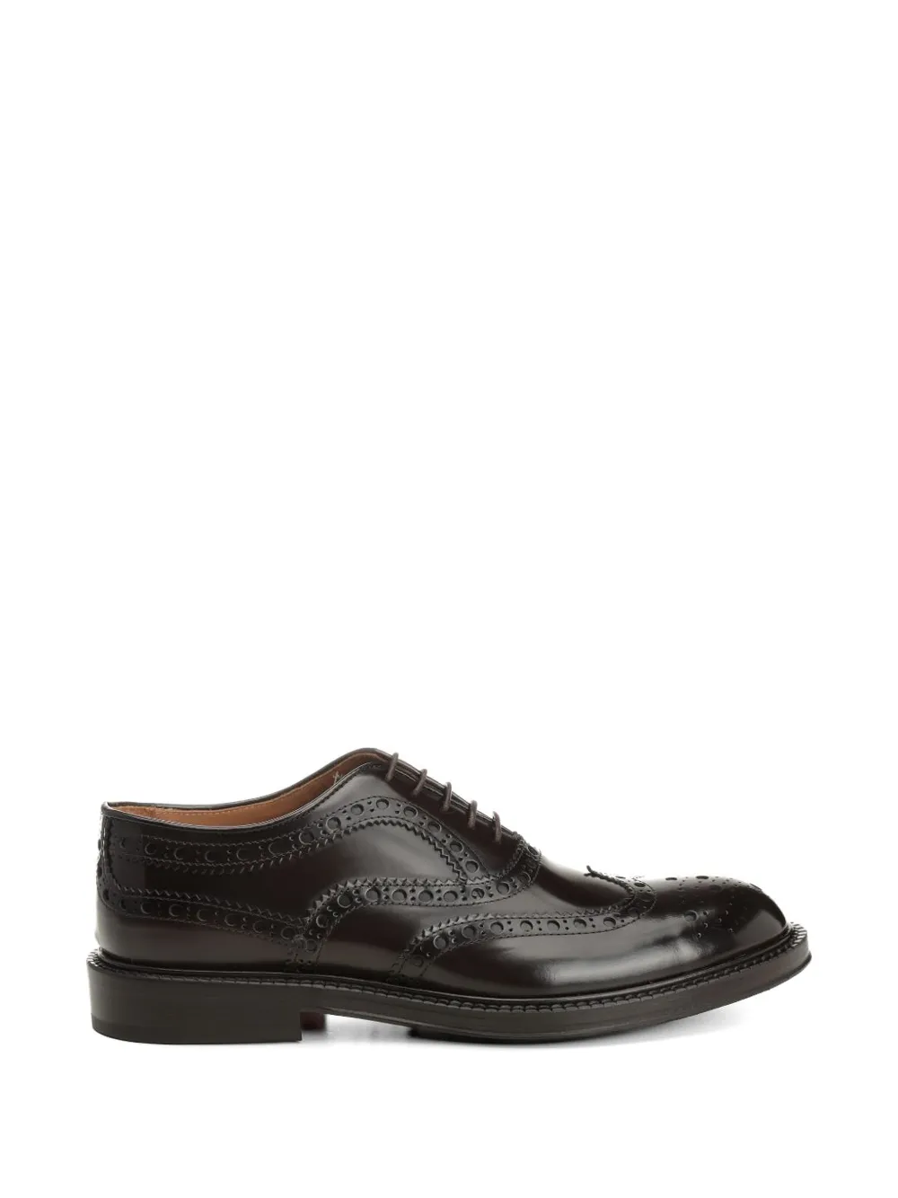 corvari brogue leather oxford shoes - Braun