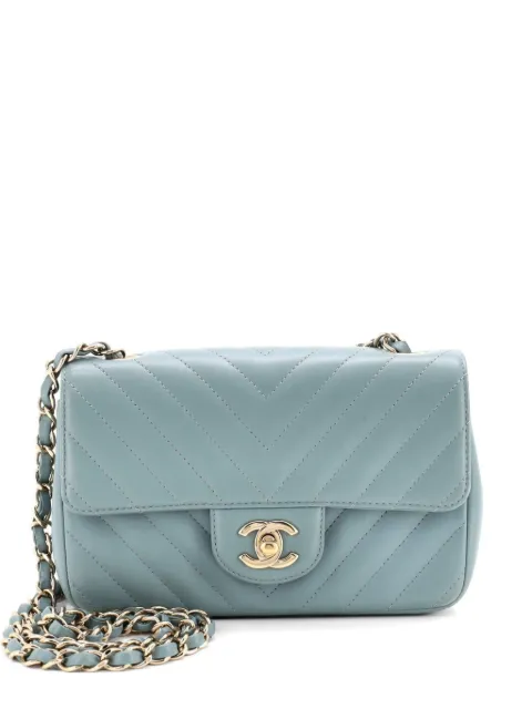 CHANEL Pre-Owned Classic Single Flap Bag Chevron Lambskin Mini shoulder bag