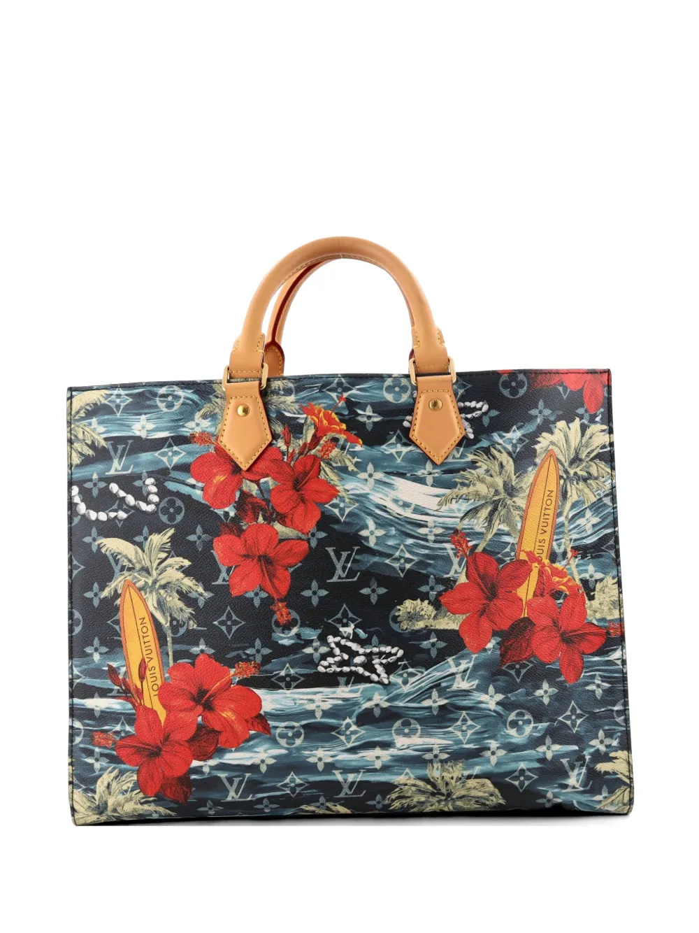 Louis Vuitton Pre-Owned Borsa tote Sac Plat 24H Bag Limited Edition in tela Surfing Monogram - Multicolore