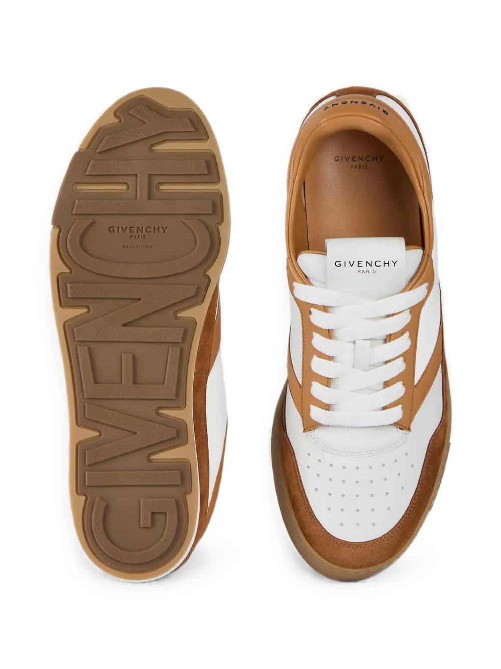 Givenchy panelled lace-up sneakers Wit
