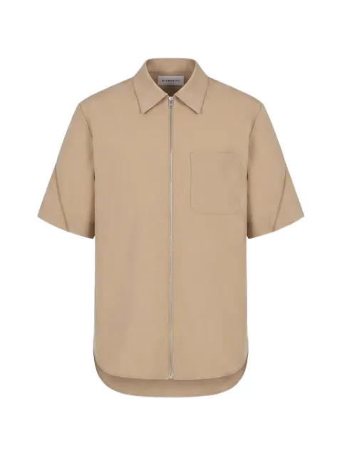 Givenchy zip-up short-sleeve shirt