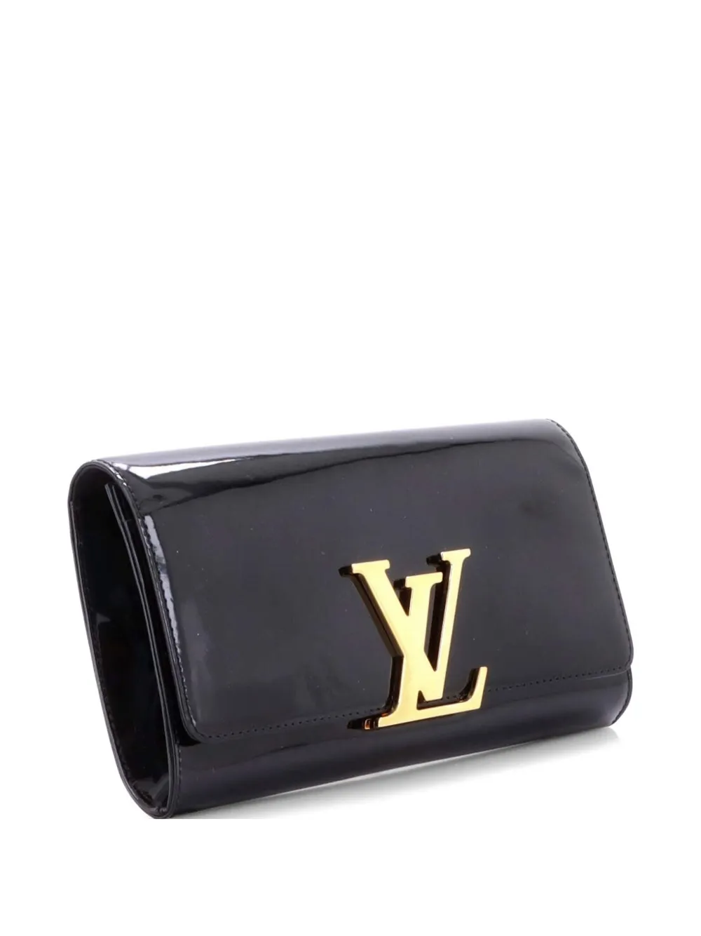 Louis Vuitton Pre-Owned Längliche Louise Clutch aus Lackleder - Schwarz