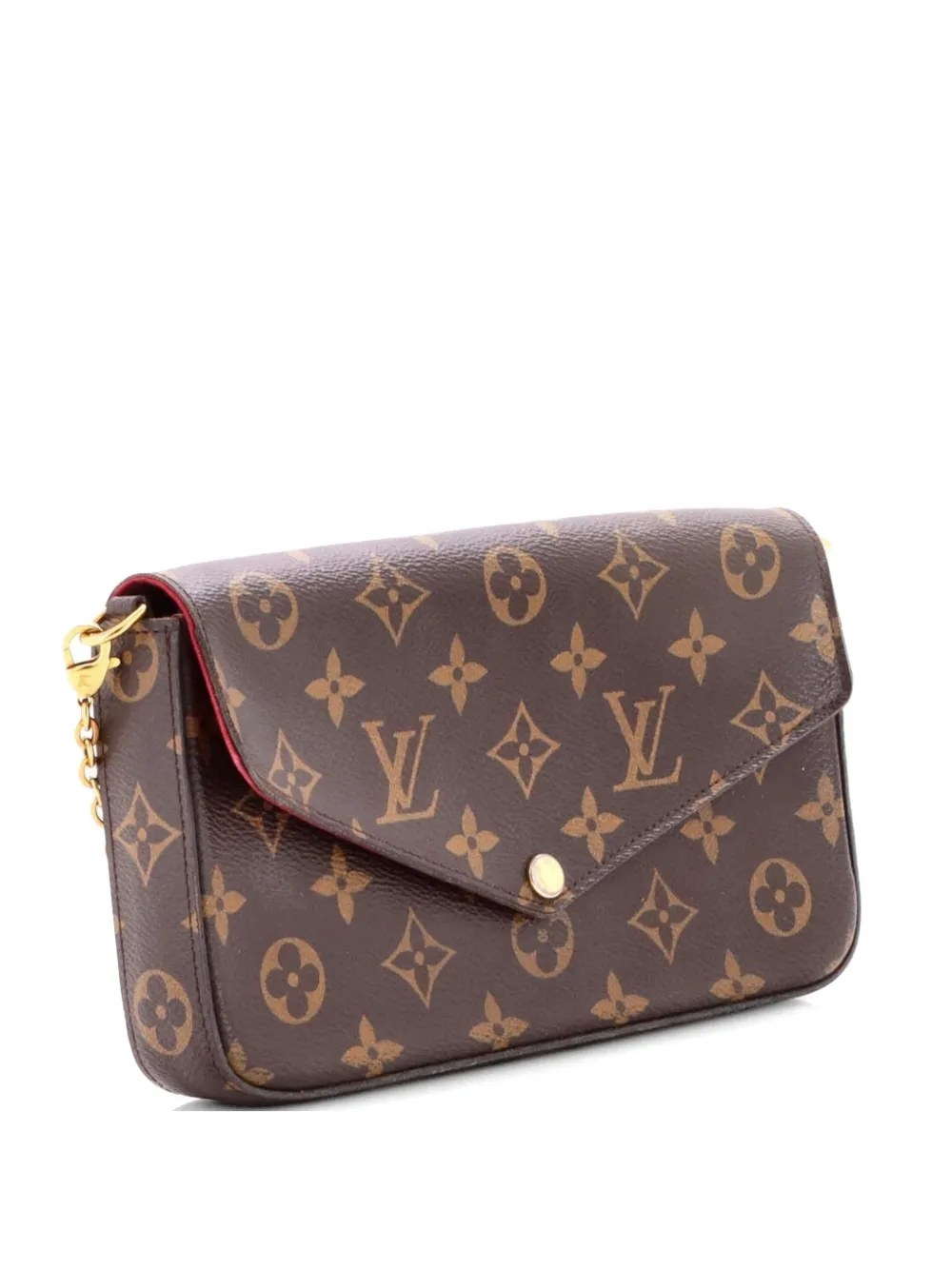 Louis Vuitton Pre-Owned Borsa a tracolla Felicie Pochette con monogramma - Marrone