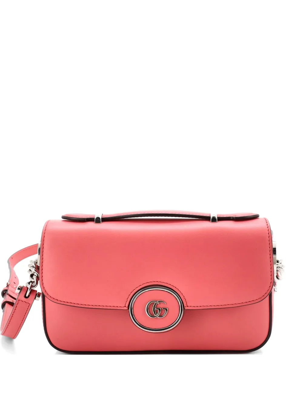 Gucci Pre-Owned Petite GG Flap Leather Mini shoulder bag - Rosa