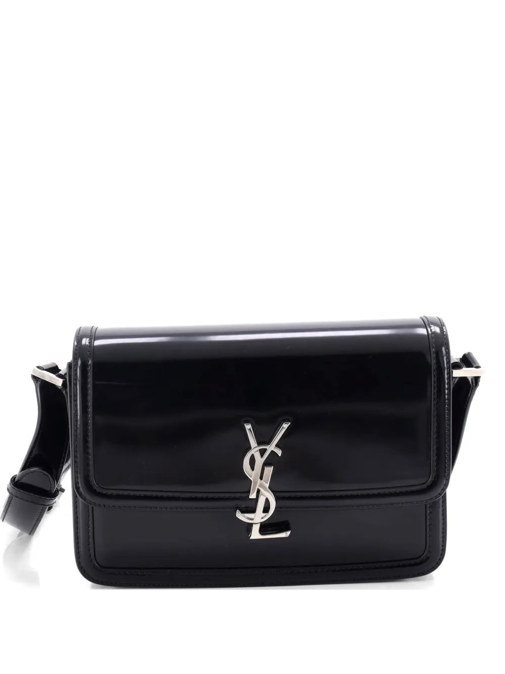 Saint Laurent Pre-Owned Solferino Bag Patent Medium shoulder bag - Nero