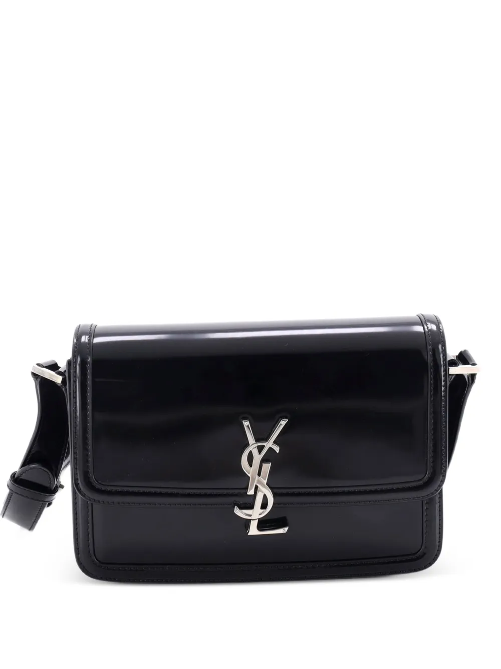 Saint Laurent Pre-Owned Solferino Bag Patent Medium shoulder bag - Nero