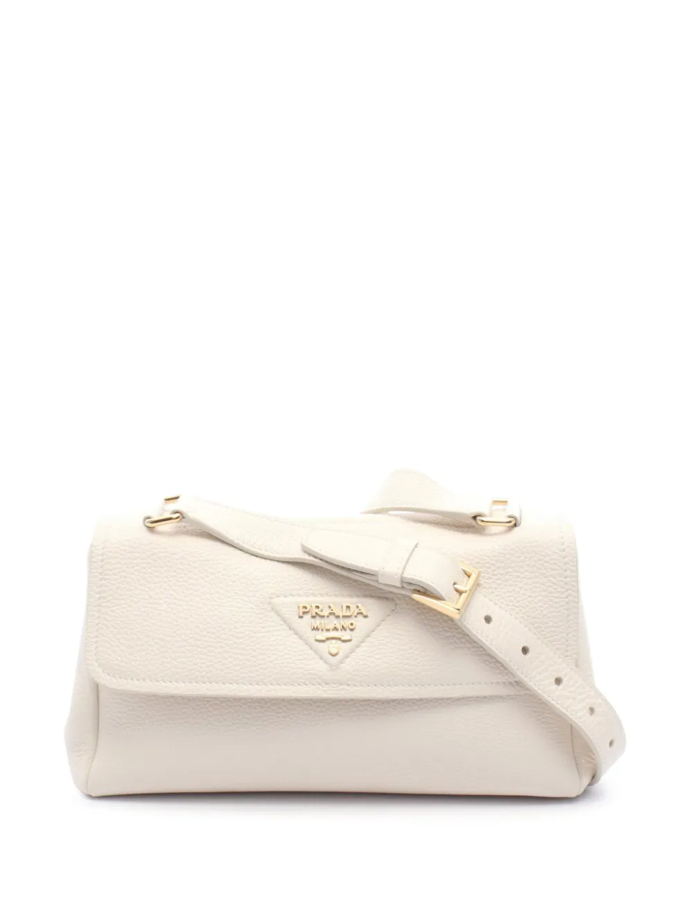 Prada Pre-Owned 2010-2026 Vitello Daino Soft shoulder bag - Bianco