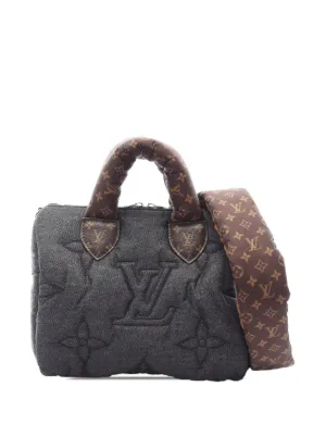 Louis Vuitton モノグラムエンボス ハンドバッグ Louis Vuitton Pre-Owned 2007 Motard Biker Handbag | Black | FARFETCH