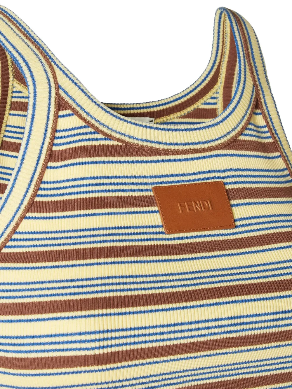 FENDI Gestreepte tanktop Geel