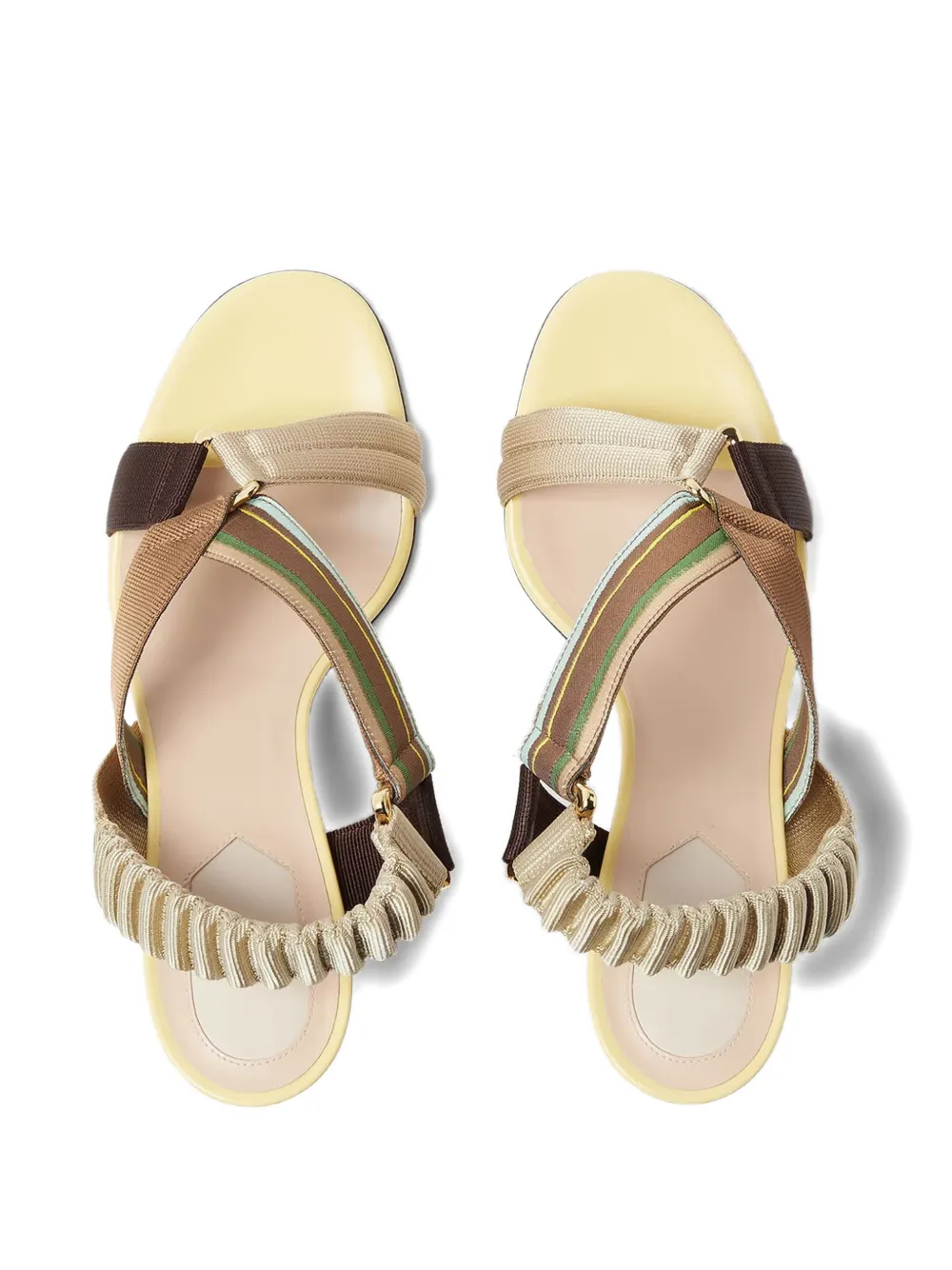 FENDI Iconic Colibrì sandals Beige