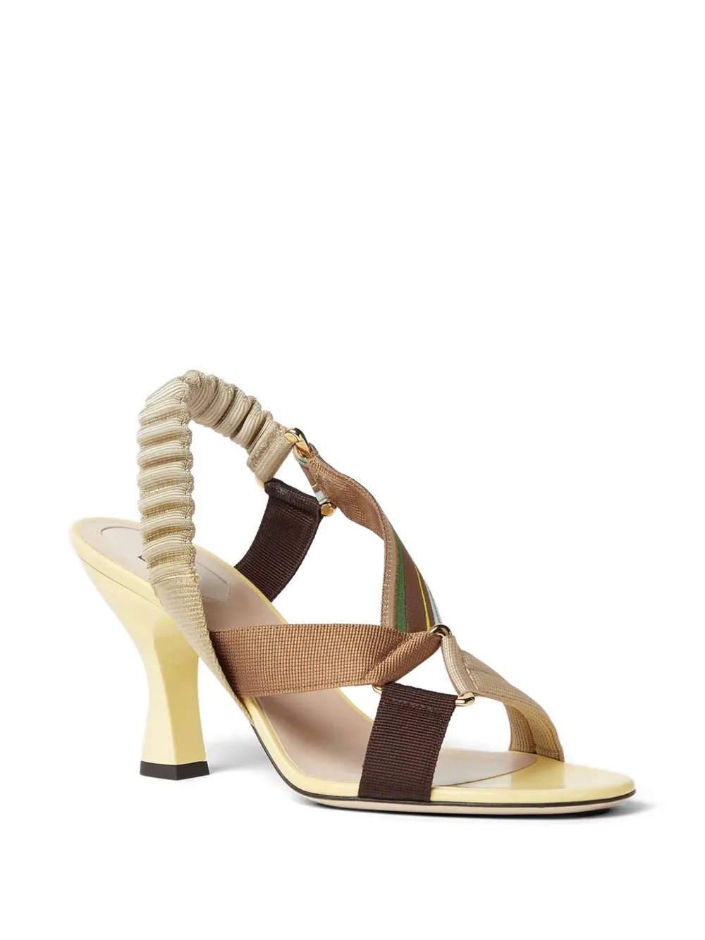 FENDI Iconic Colibrì sandals Beige
