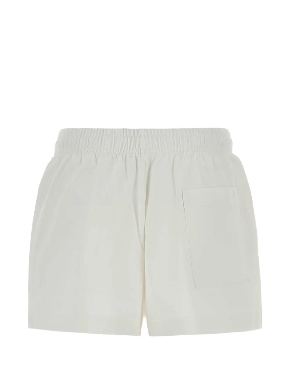 Sporty & Rich NY Crest Disco shorts met borduurwerk Wit